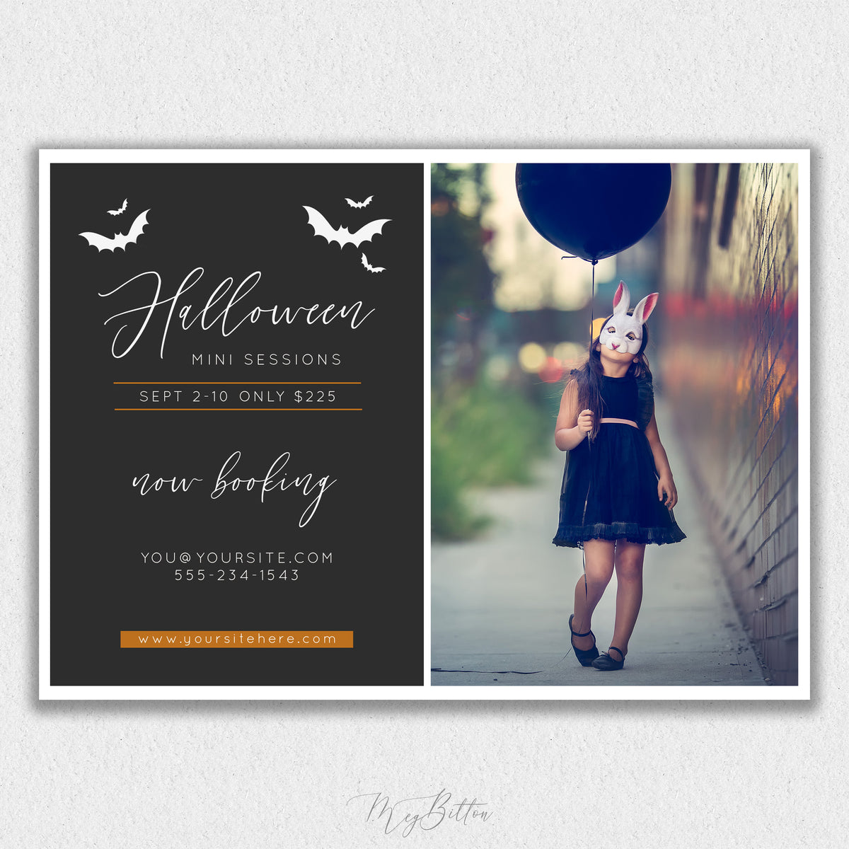 Halloween Mini Session Template #2