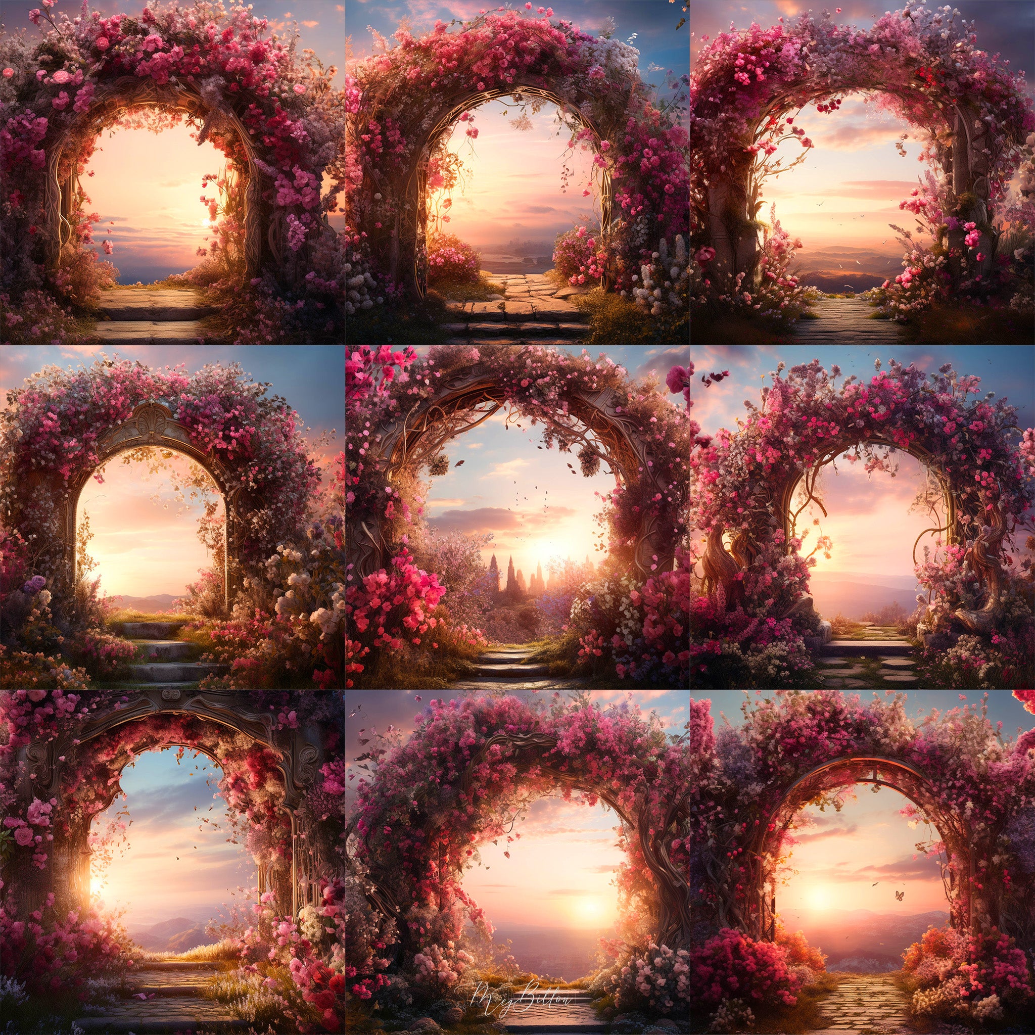 Dusk Fairytale Background Bundle