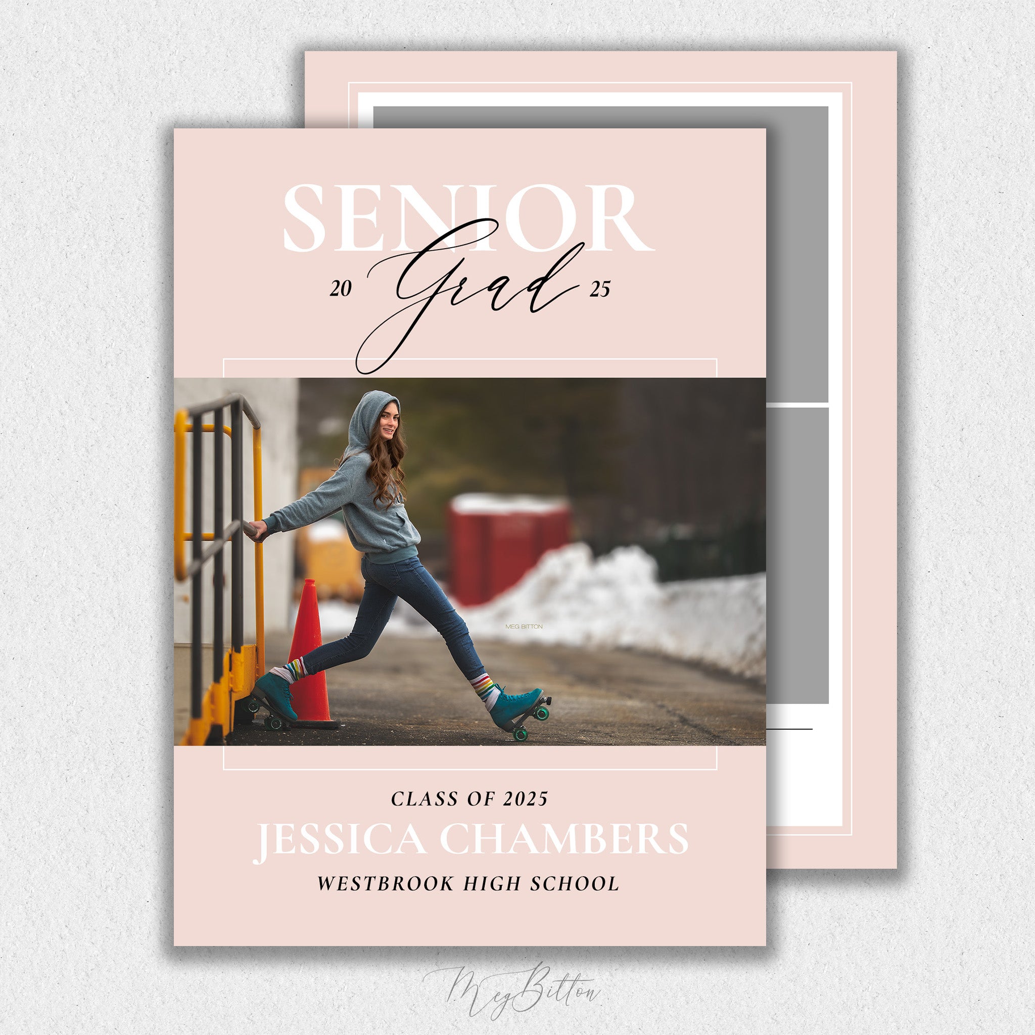 Modern Grad Announcement Template #6