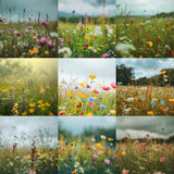 Ultimate Overcast Meadows Background Bundle