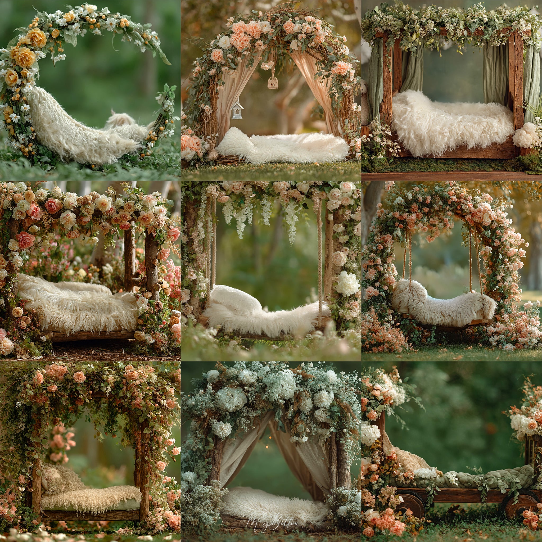 Sweet Baby Newborn Background Bundle