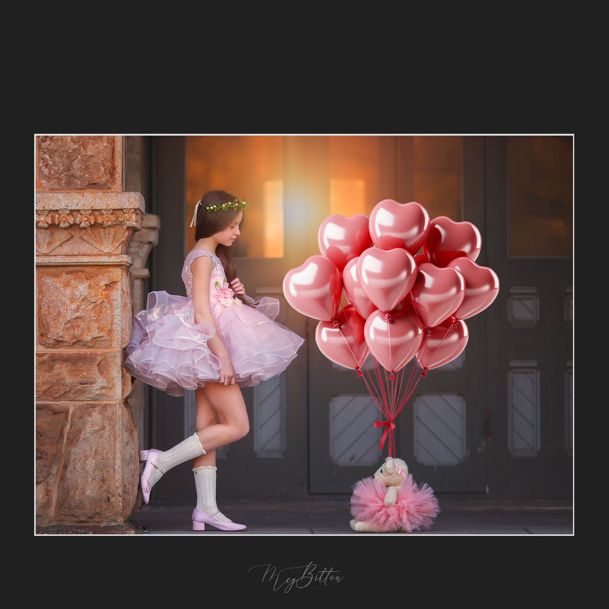 Magical Heart Balloon Overlays