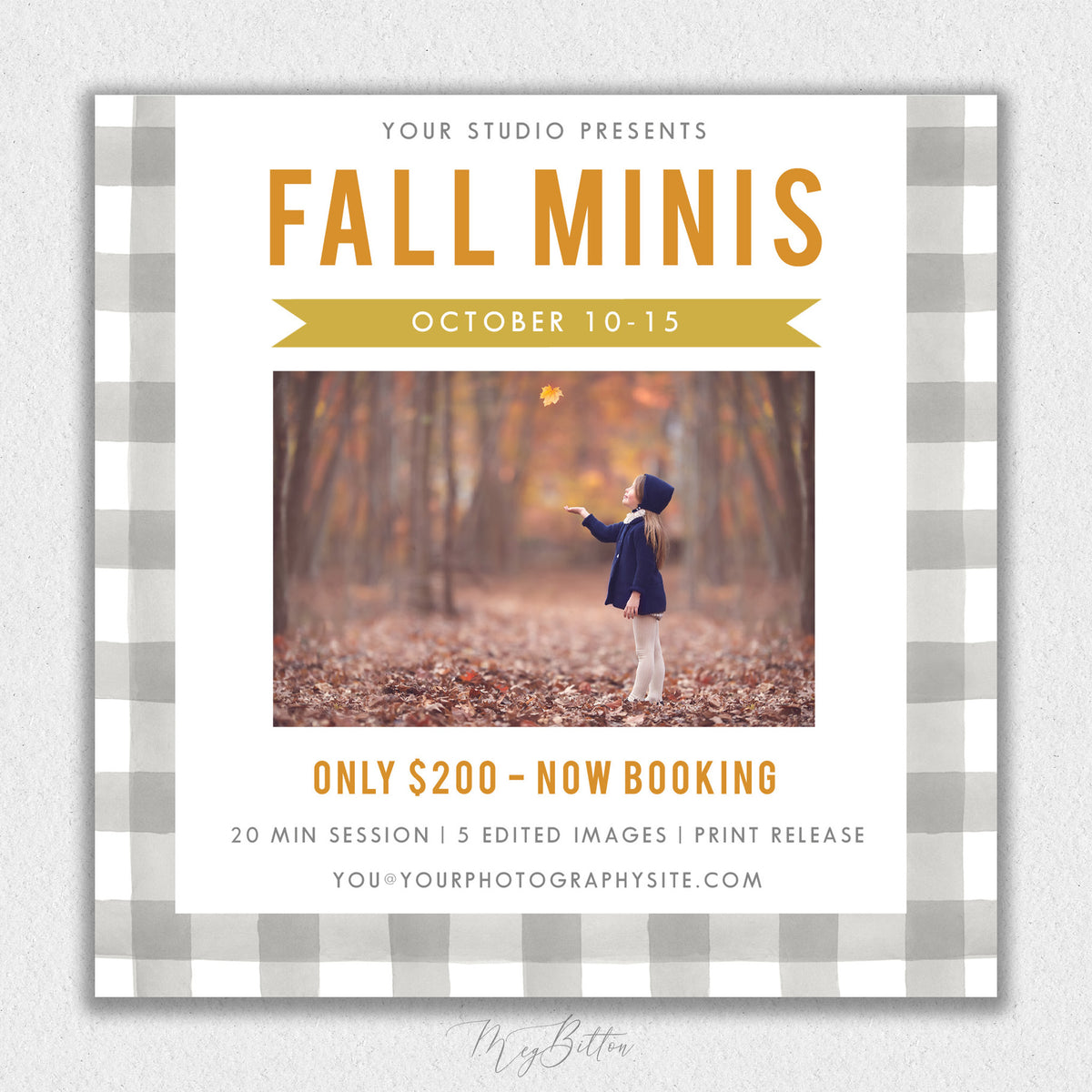 Fall Mini Session Template #3