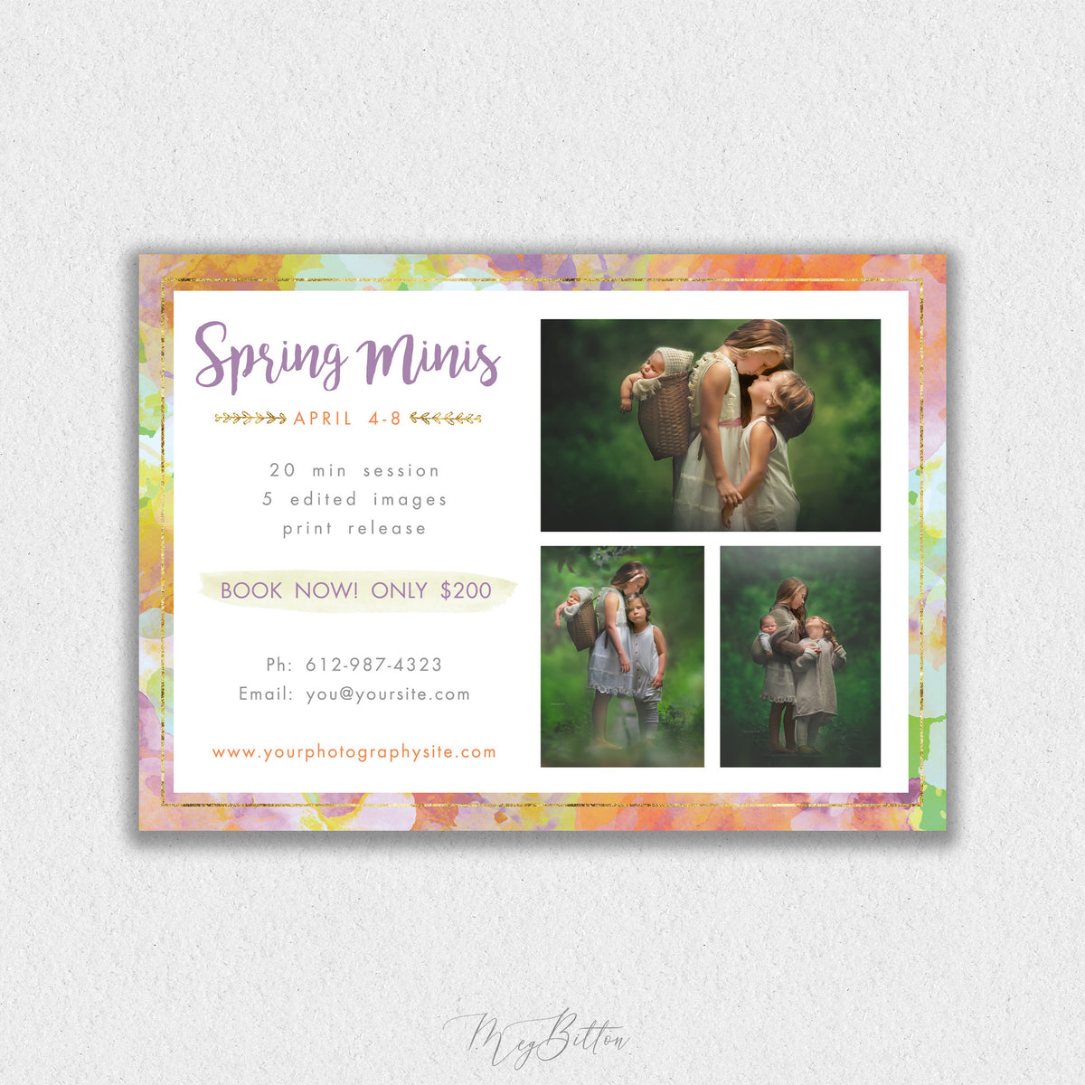 Spring Mini Session Template #1