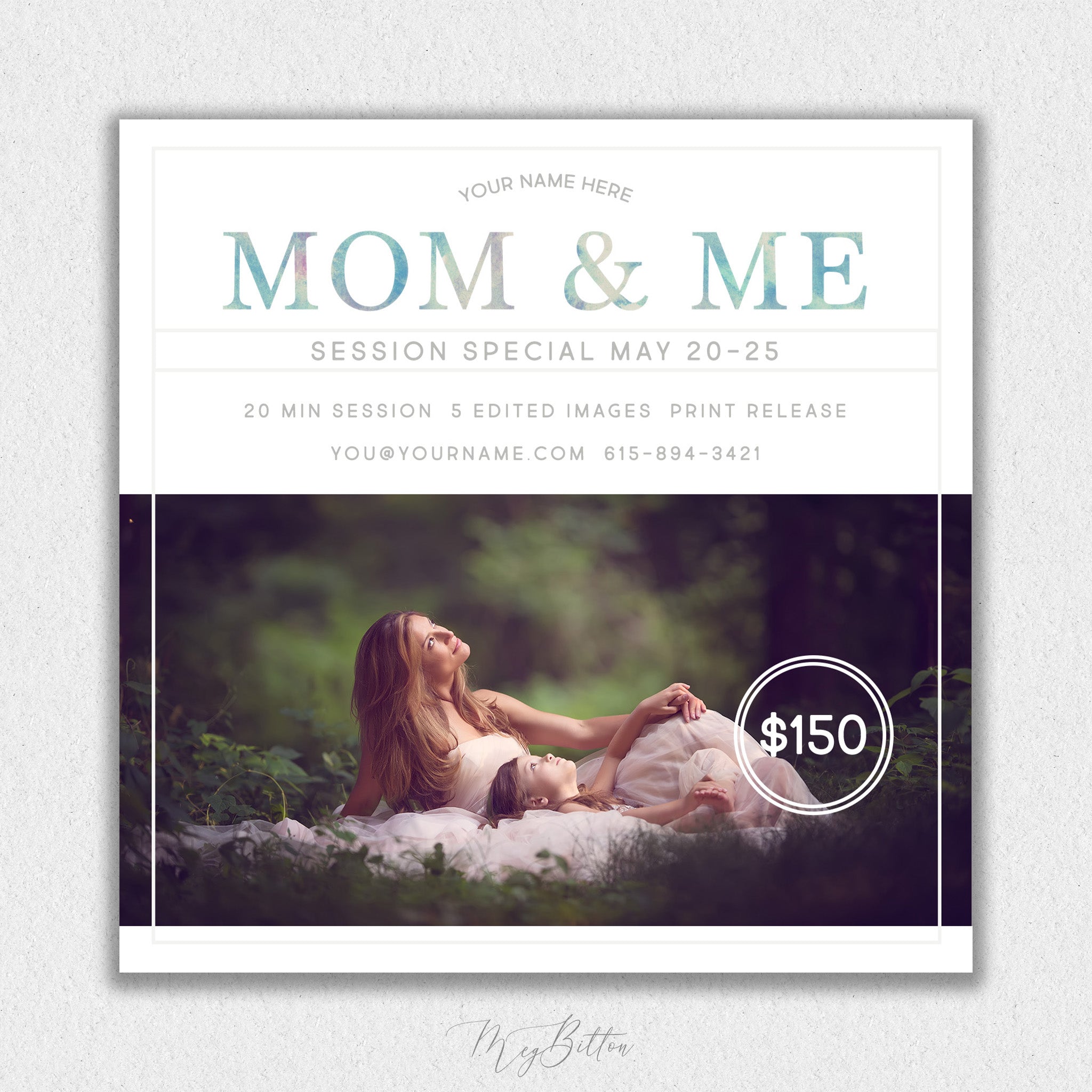 Mommy & Me Mini Session Template #2