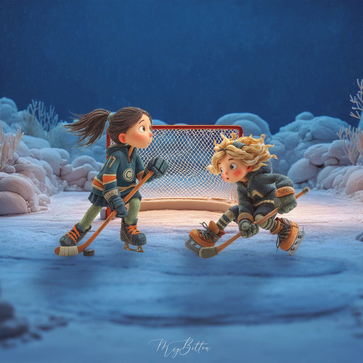 Claymation Kids Series: Hockey Kids Asset Pack