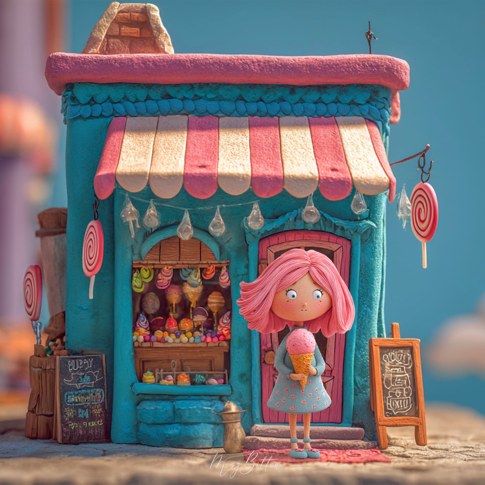 Claymation Kids Series: Sweets Shop Asset Pack