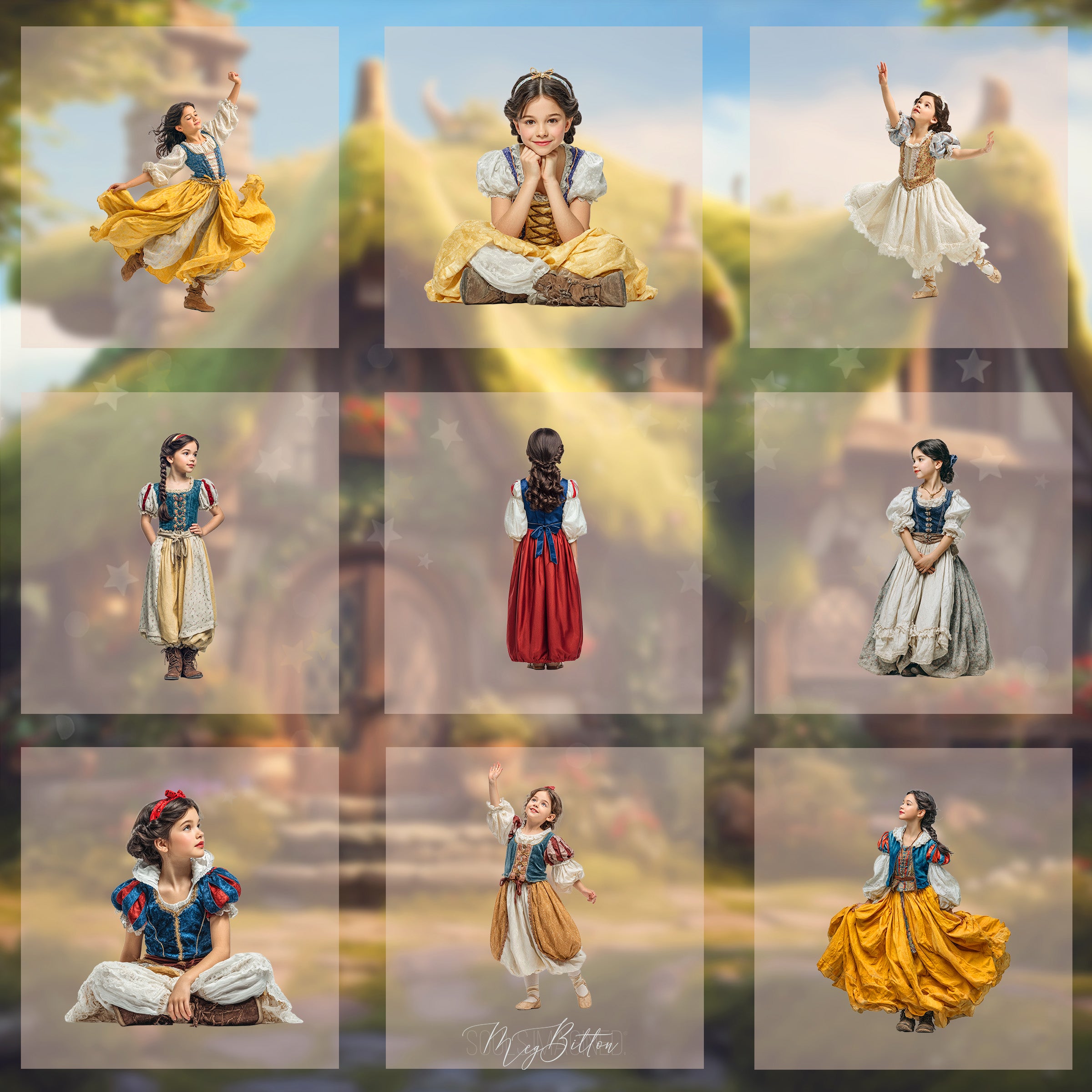 Magical Snow White Model Overlays