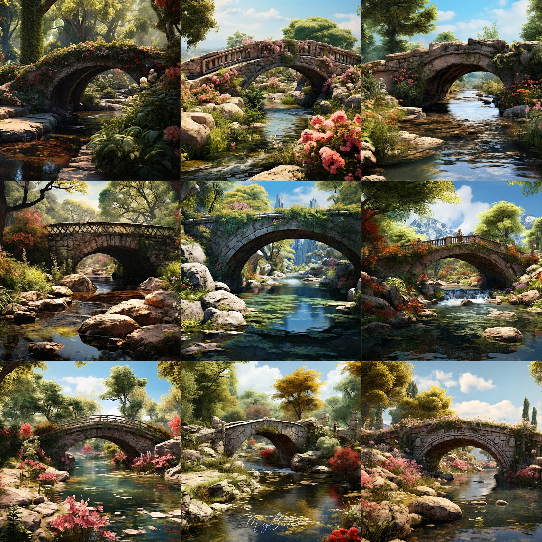 Ultimate Enchanted Bridge Background Bundle