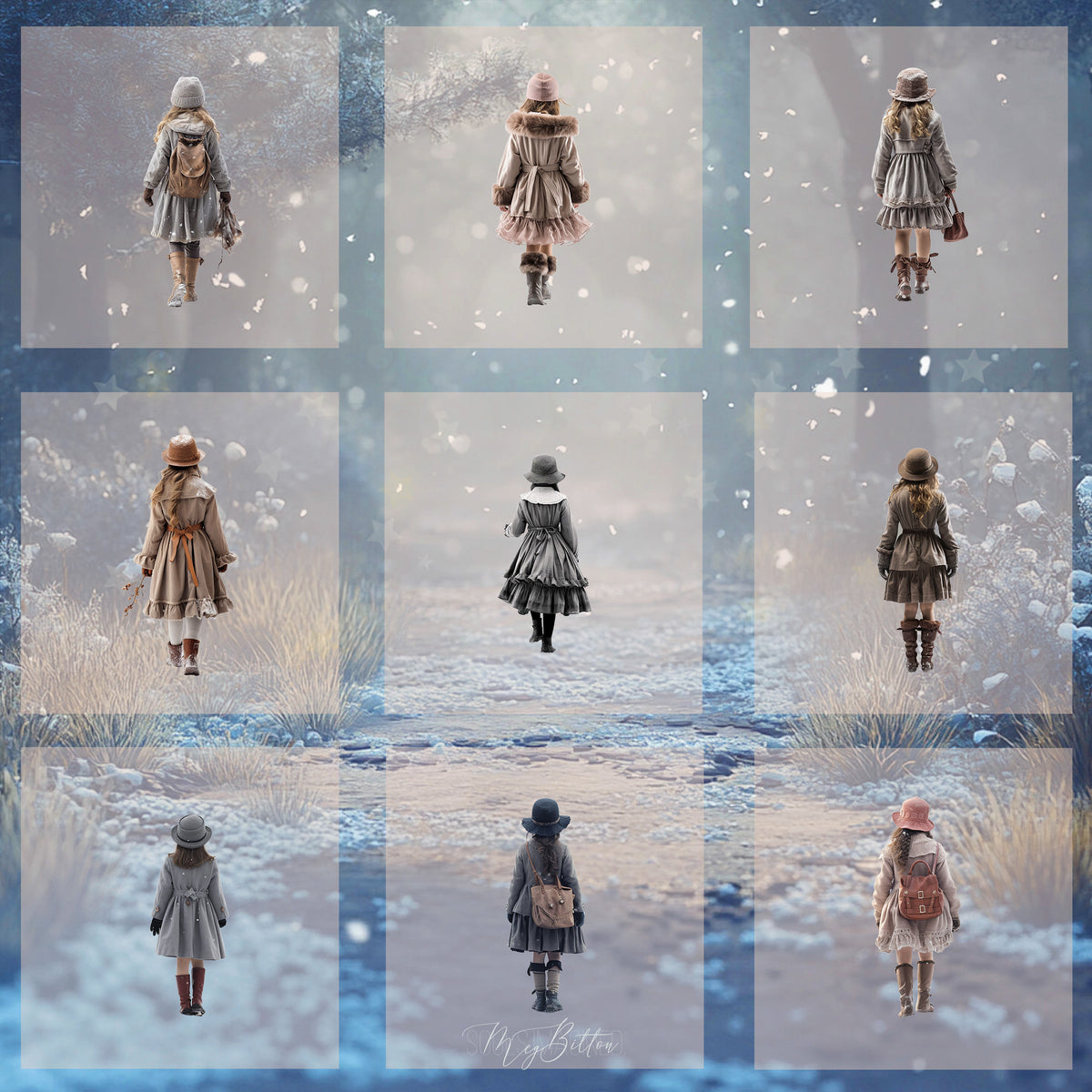 Magical Winter Walk Model Overlays