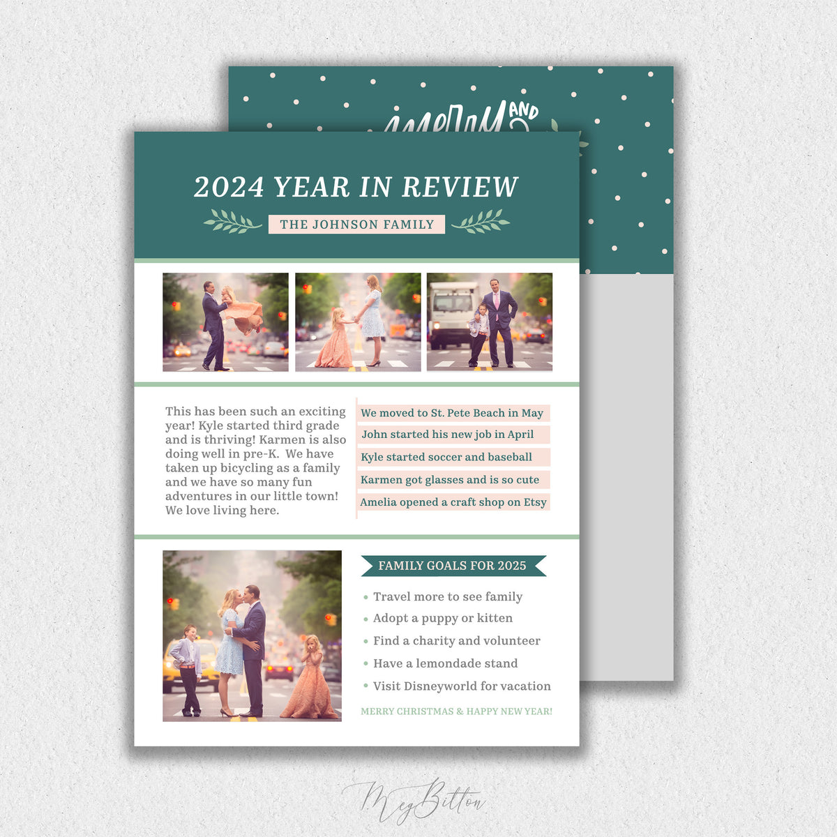 Year in Review Card Template #2