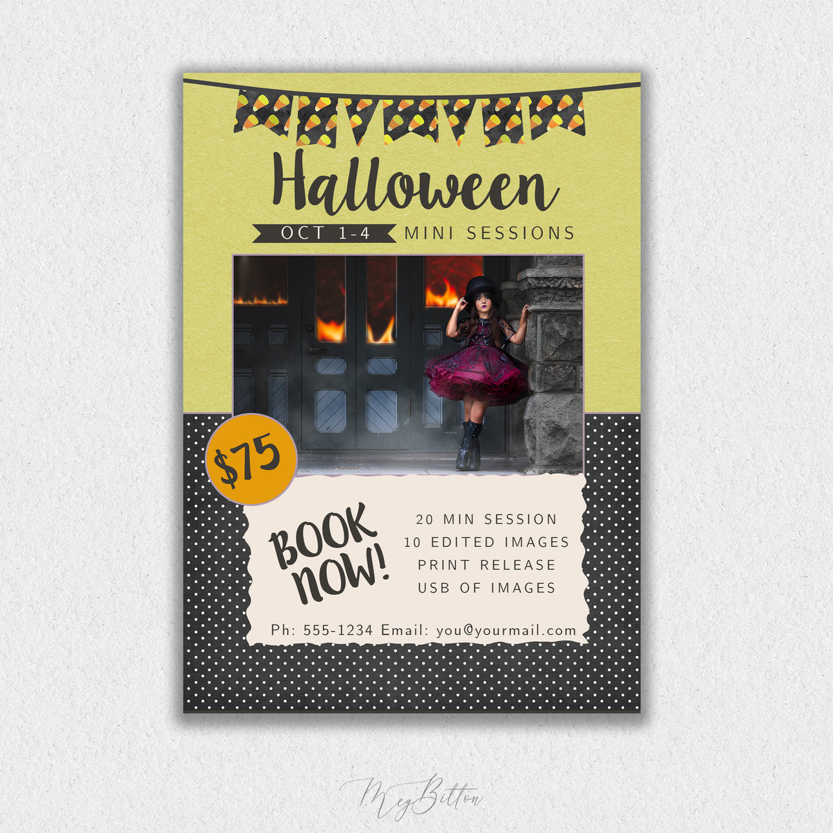 Halloween Mini Session Template #4