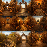 Ultimate Haunted Corn Maze Background Bundle