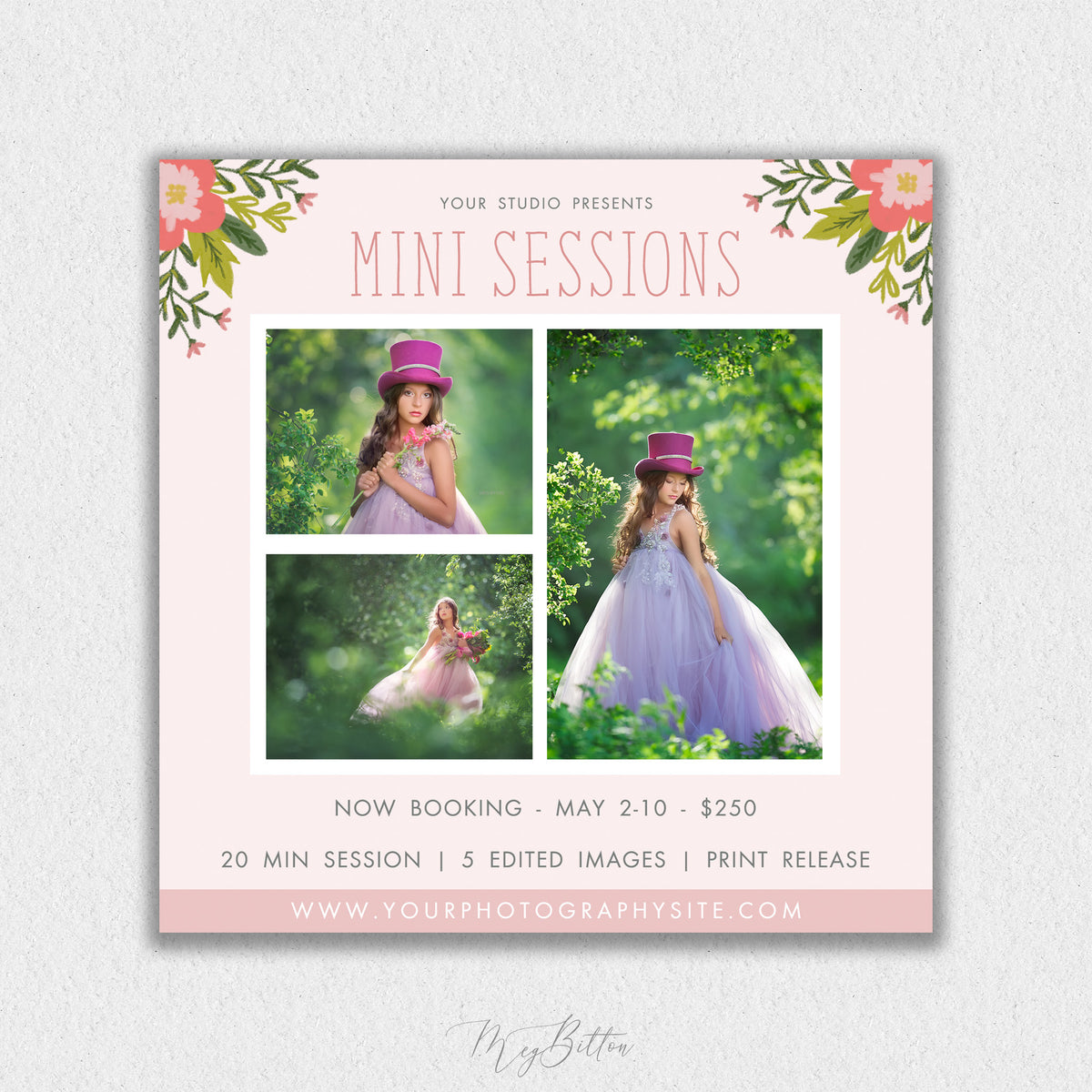 Spring Mini Session Template #7