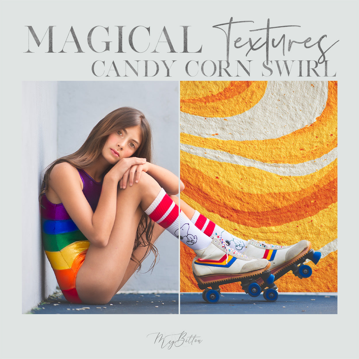 Magical Candy Corn Swirl Textures