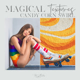 Magical Candy Corn Swirl Textures