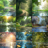 Rainy Path Background Bundle