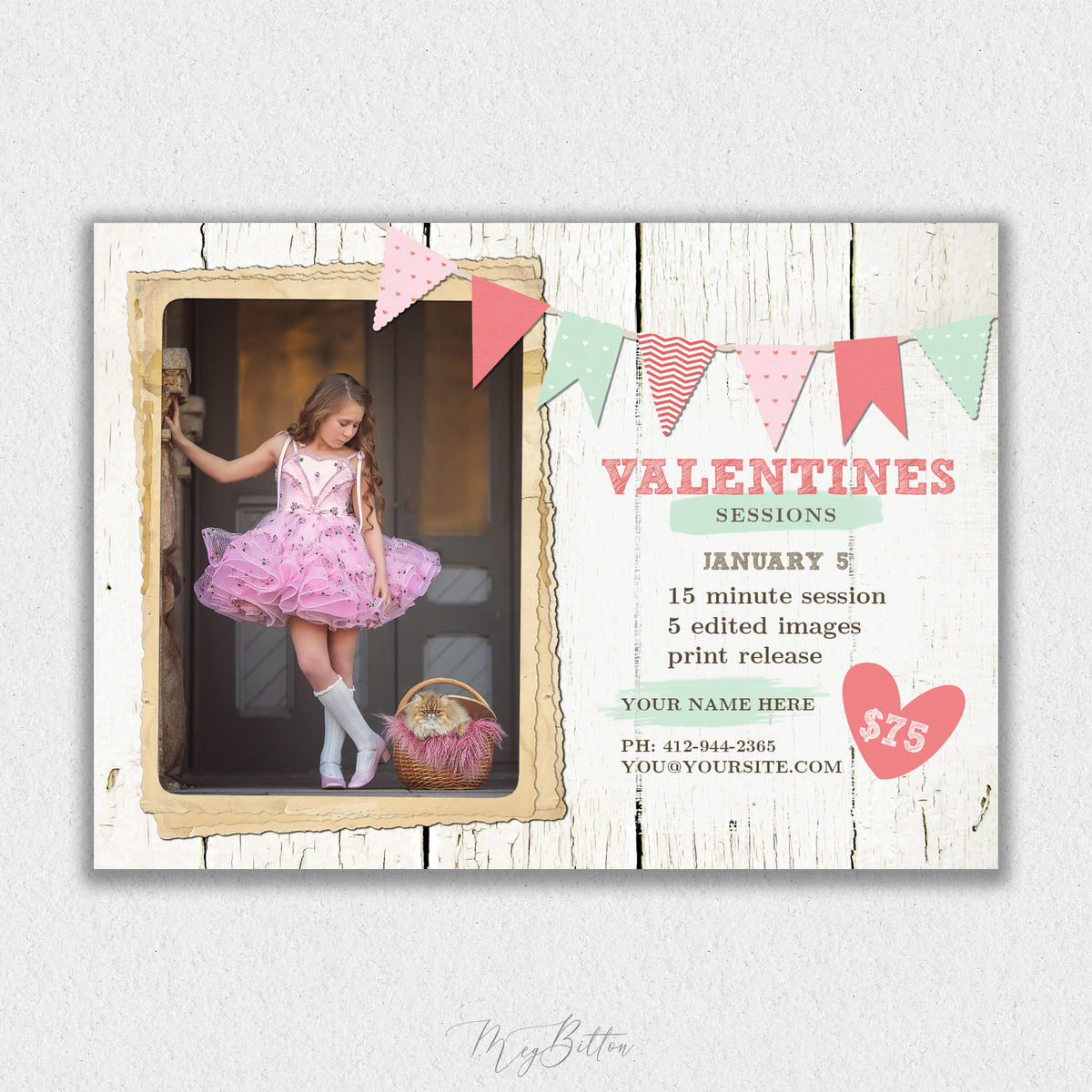 Valentines Mini Session Template #6