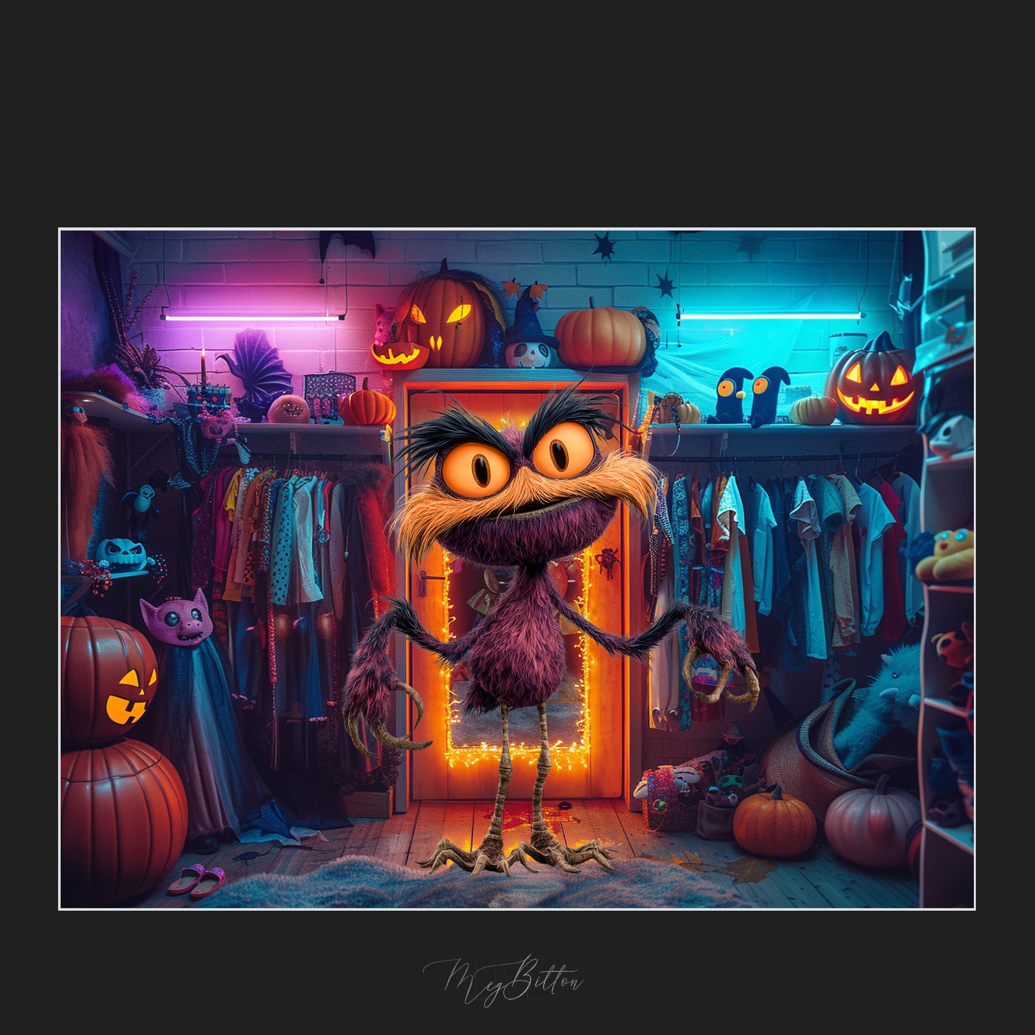 Magical Halloween Monster Overlays