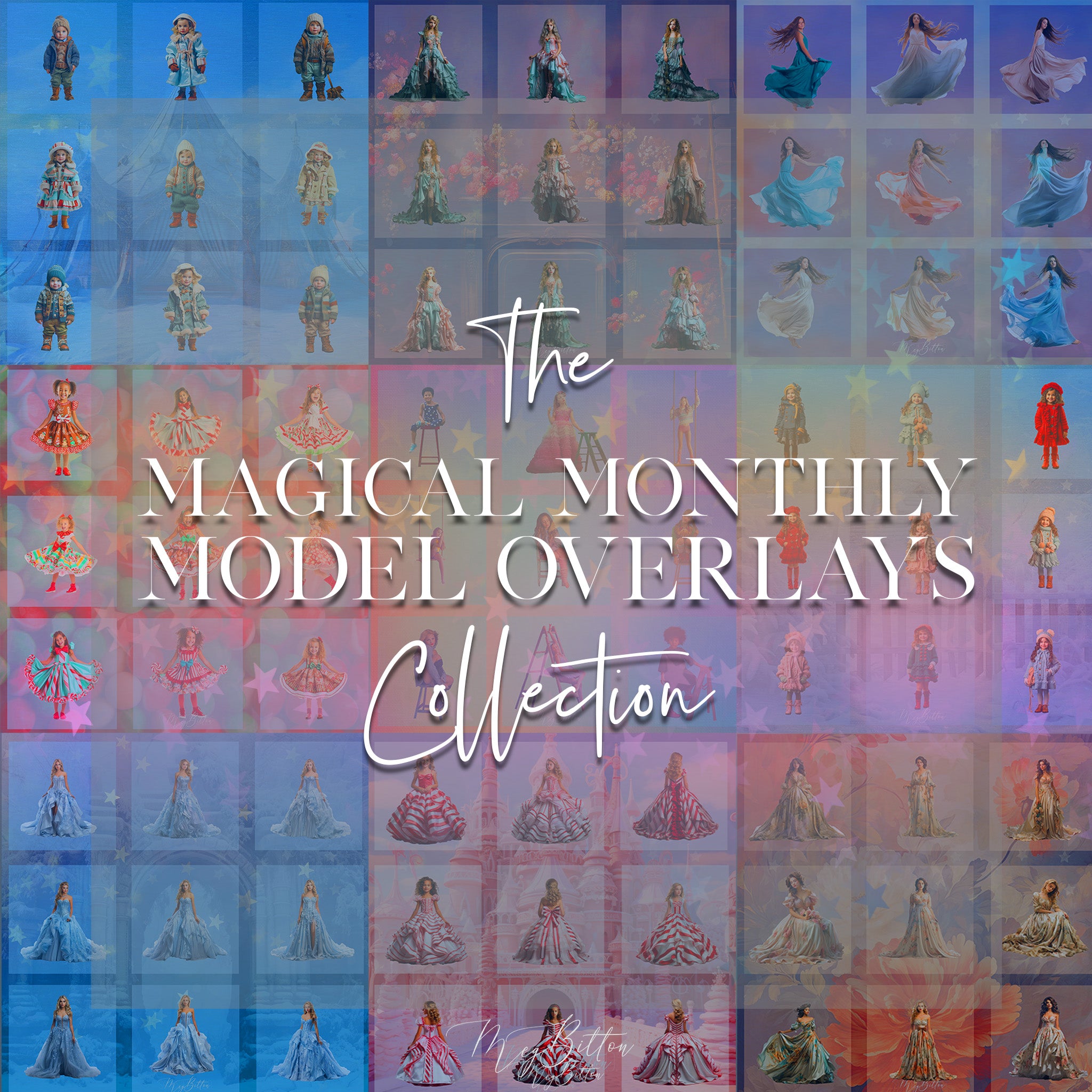 Magical Monthly Model Overlays Collection 2024