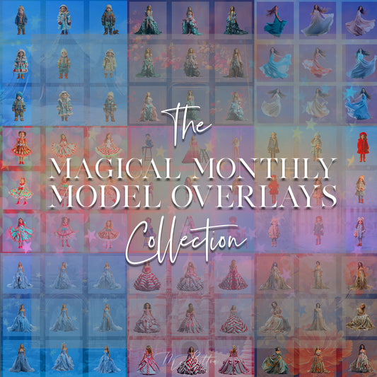 Magical Monthly Model Overlays Collection - Meg Bitton Productions