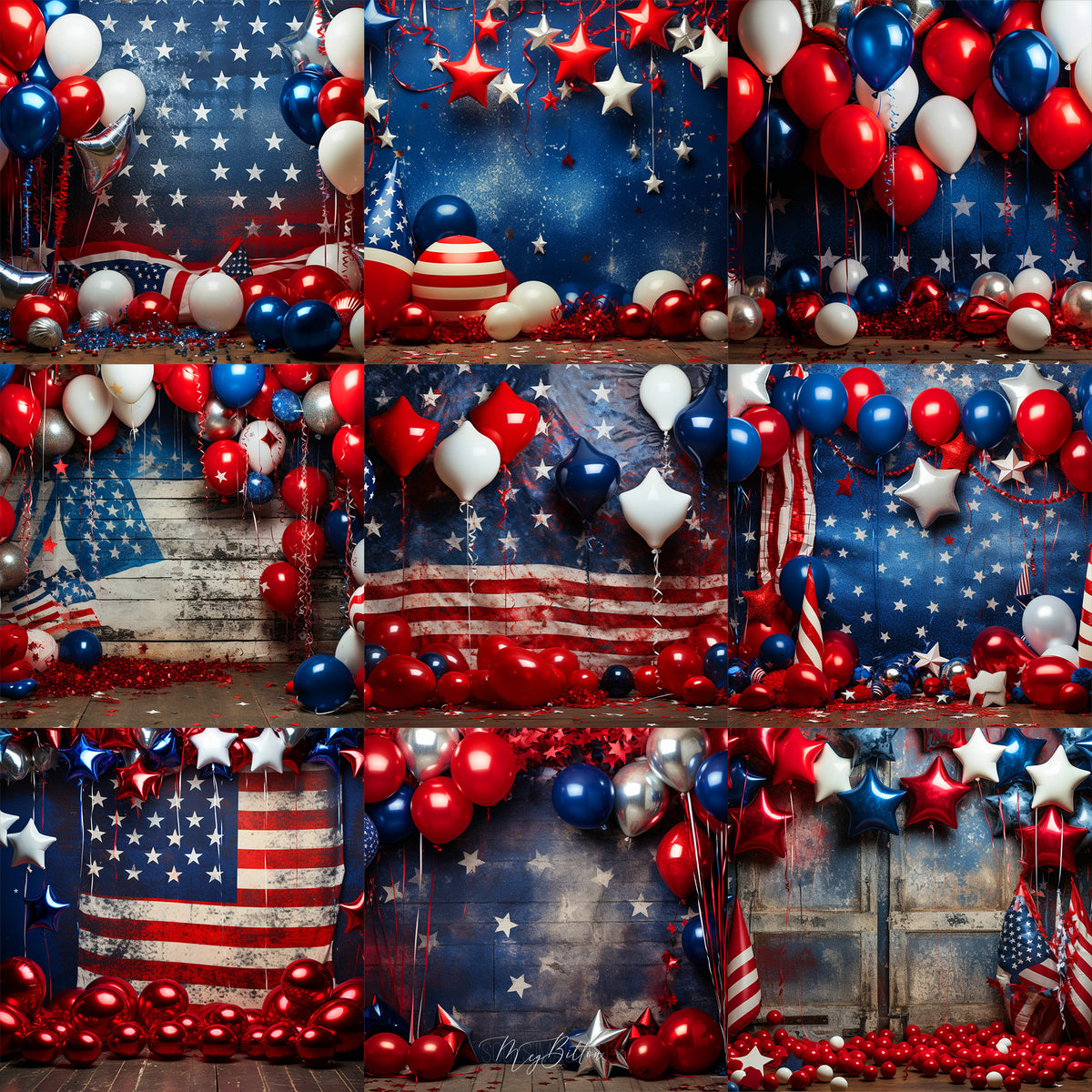 Ultimate Star Spangled Studio Background Bundle