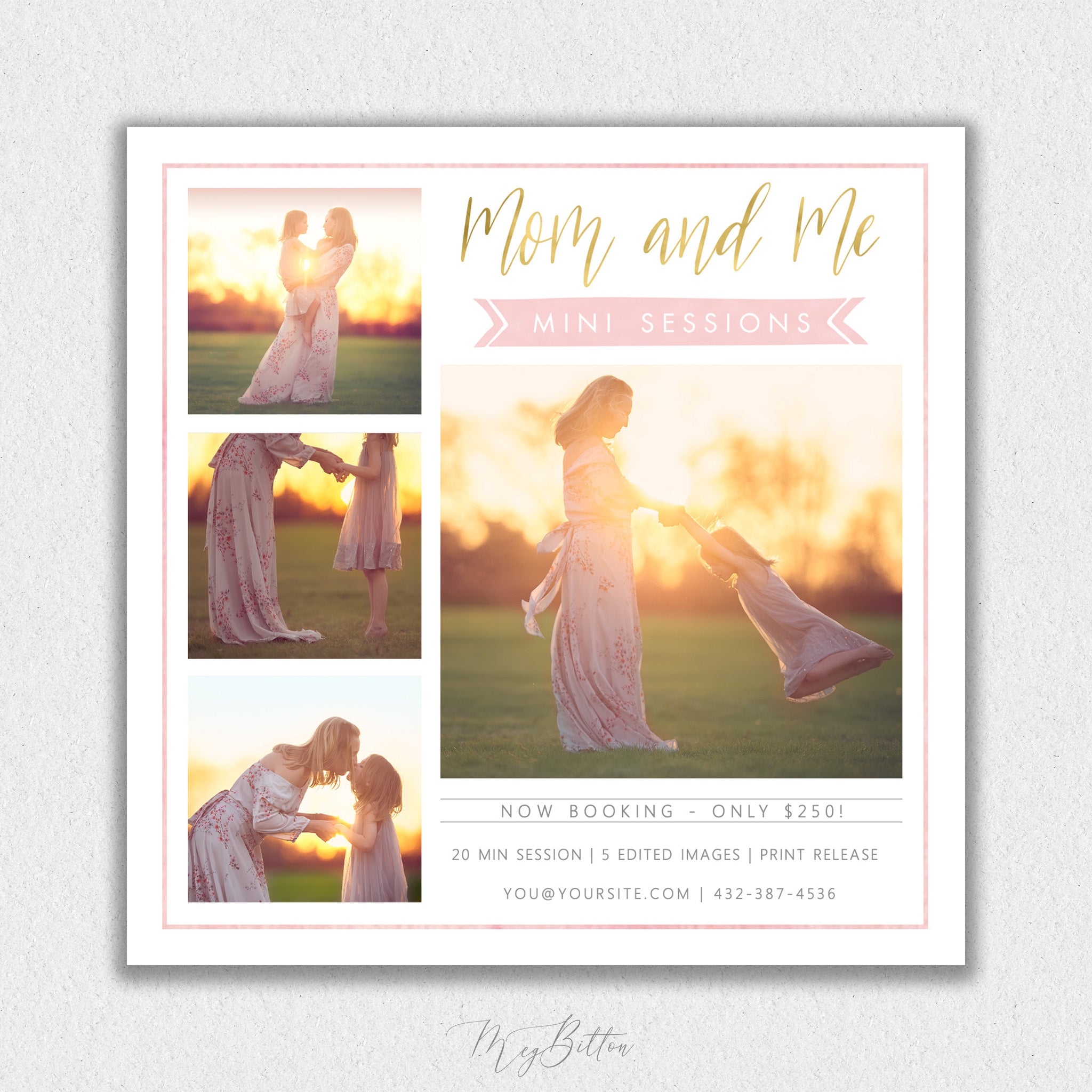 Mommy & Me Mini Session Template #4