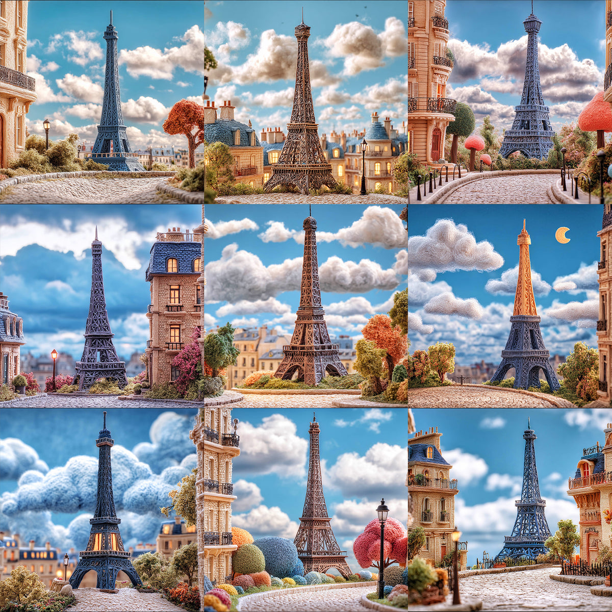 Claymation Couture Tower Background Bundle