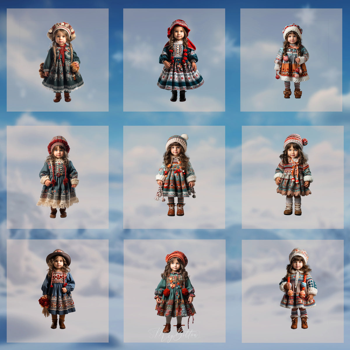 Magical Winter Wool Model Overlays