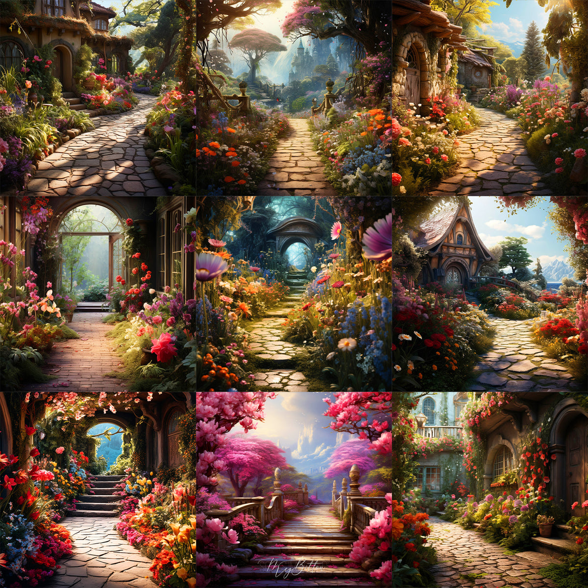 Ultimate Garden Path Background Bundle