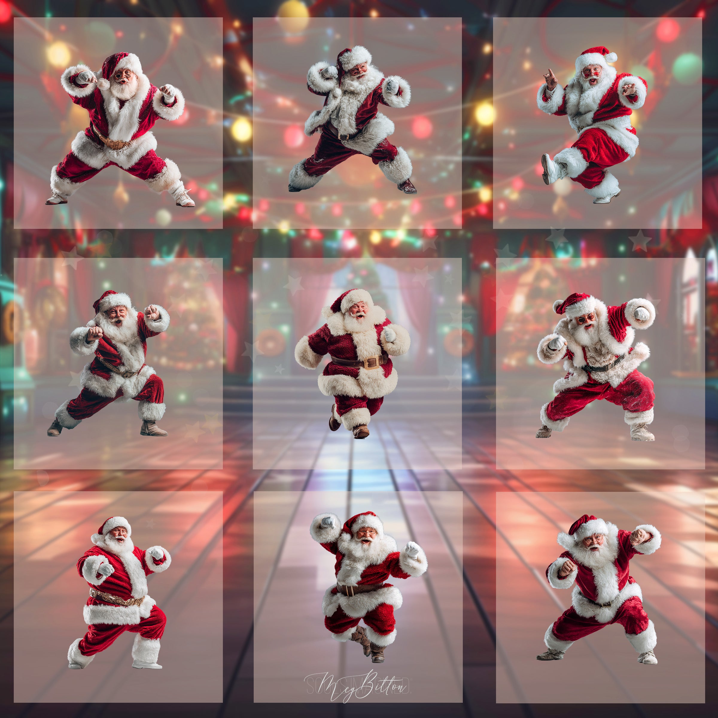 Magical Dancing Santa Model Overlays