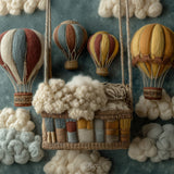 Digital Background: Yarn Balloons