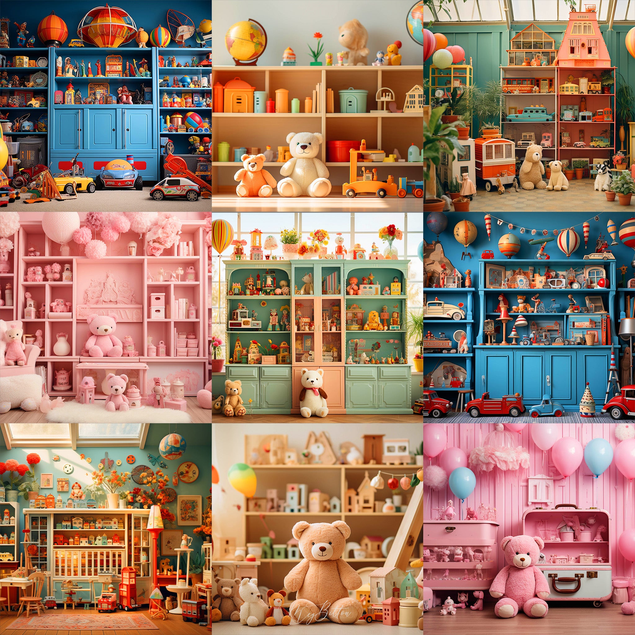 Ultimate Toy Room Background Bundle