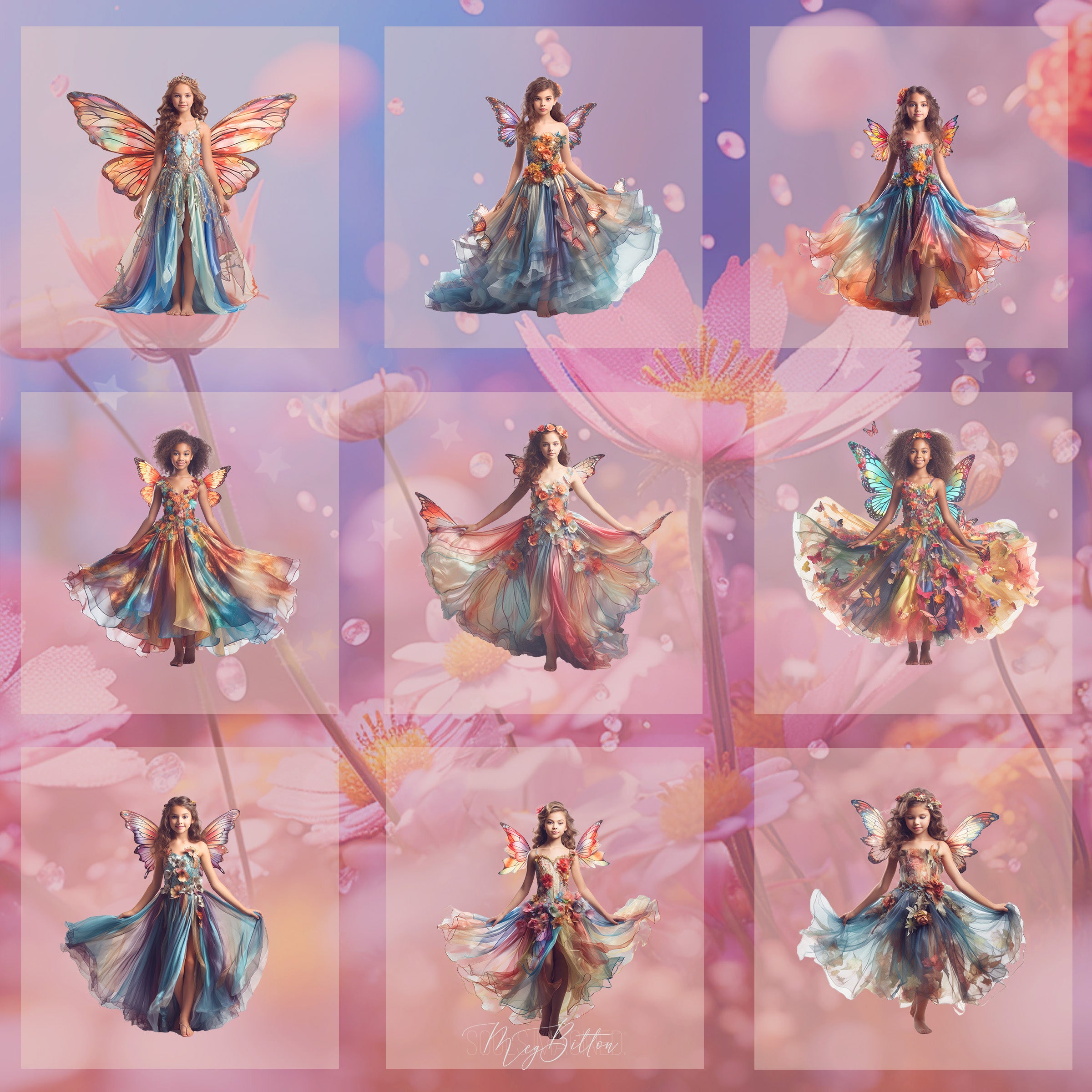 Magical Fairy Princess Model Overlays