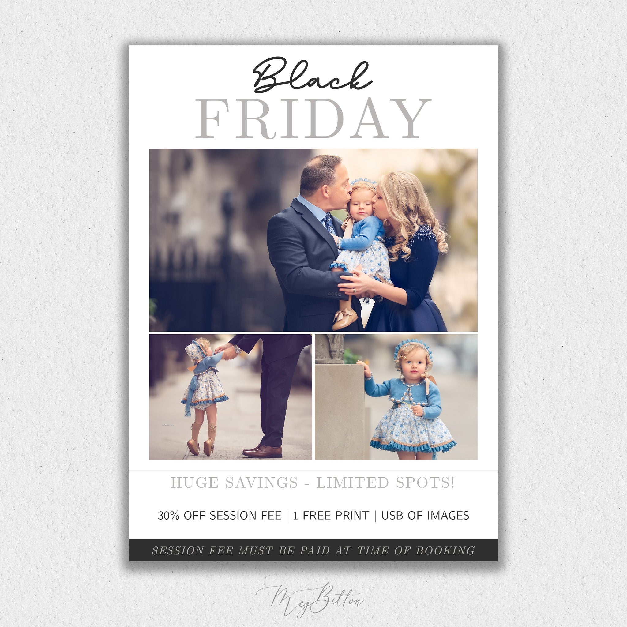 Black Friday Mini Session Template #1