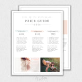 Pricing Guide Sheet Template