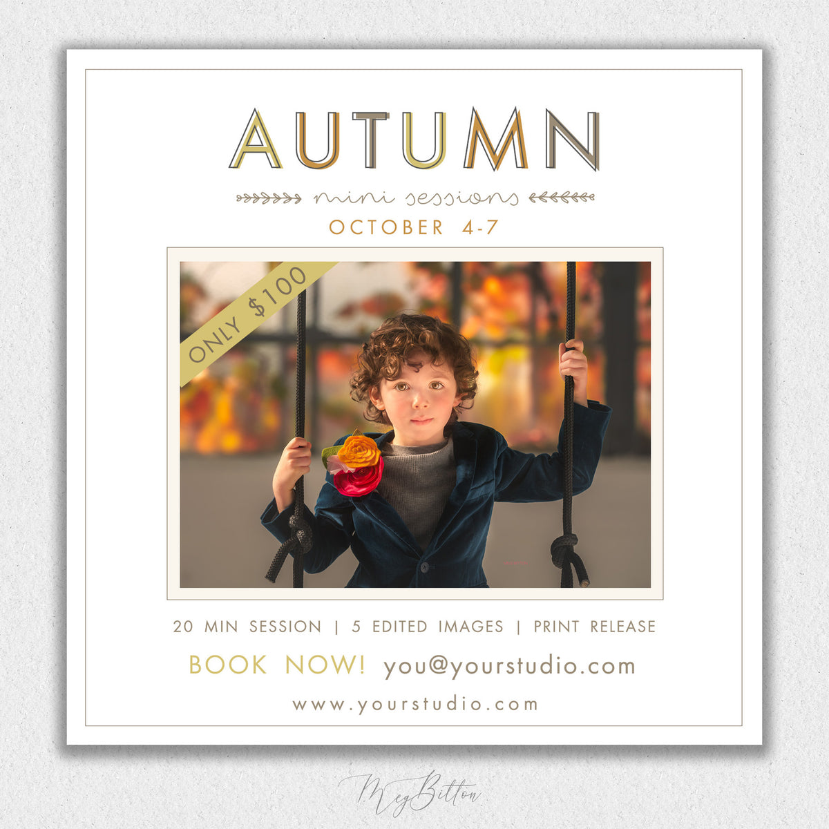 Autumn Mini Session Template #4