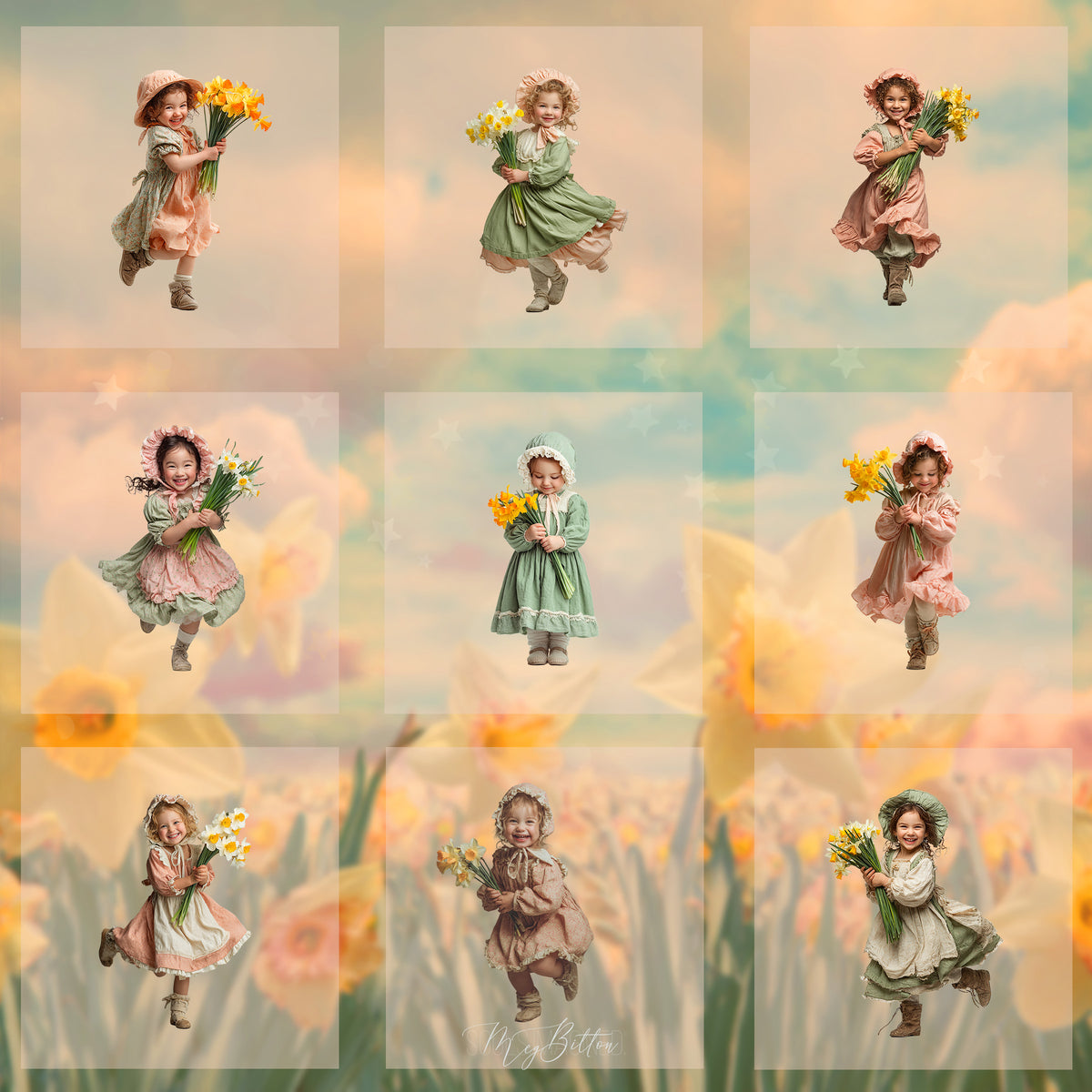 Magical Daffodil Dance Model Overlays