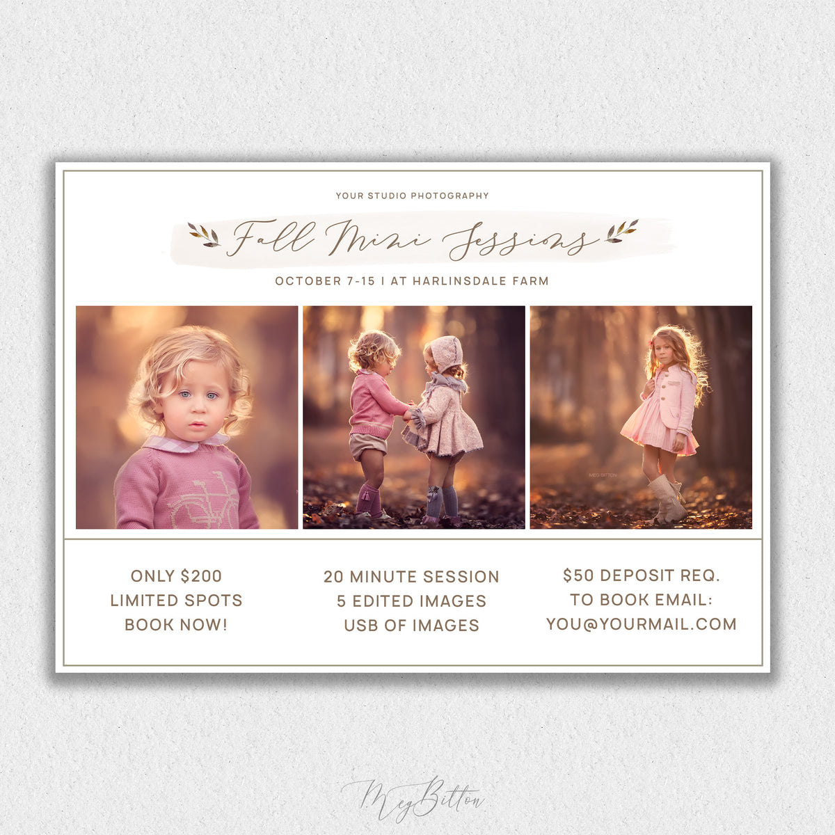Fall Mini Session Template #2