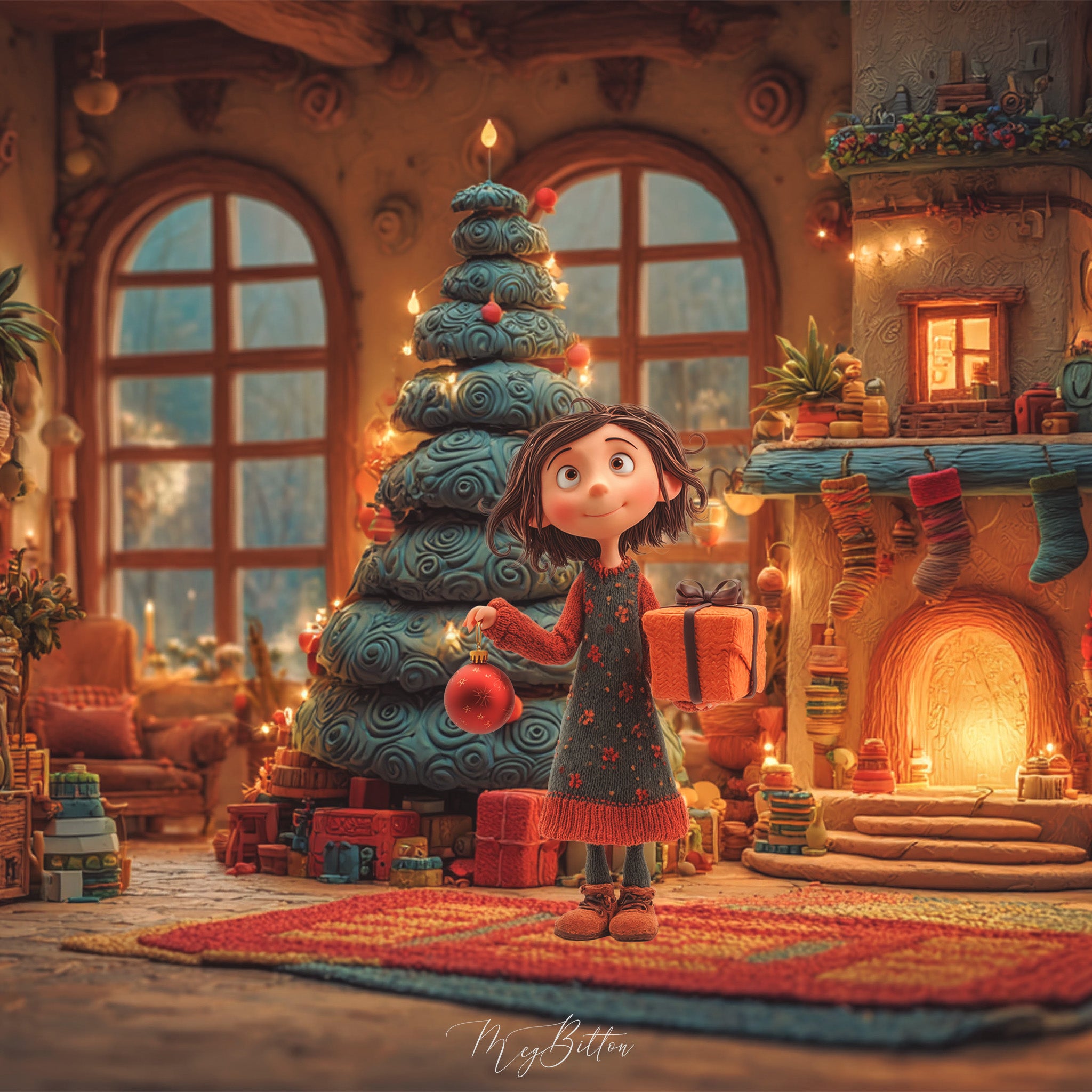 Claymation Kids Series: Christmas Kids Asset Pack