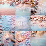 Pastel Holiday Baking Background Bundle