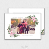 Pink Christmas Card Template #1