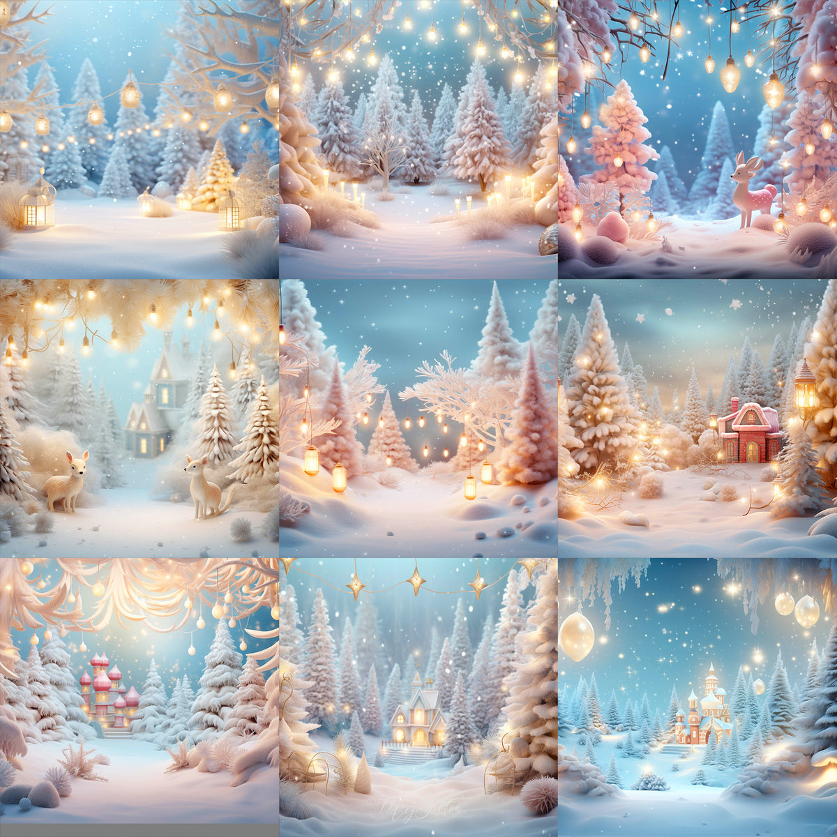 Whimsical Wonderland Background Bundle