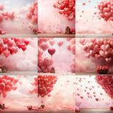 Studio Balloon Hearts Background Bundle