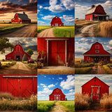 Ultimate Big Red Barn Background Bundle