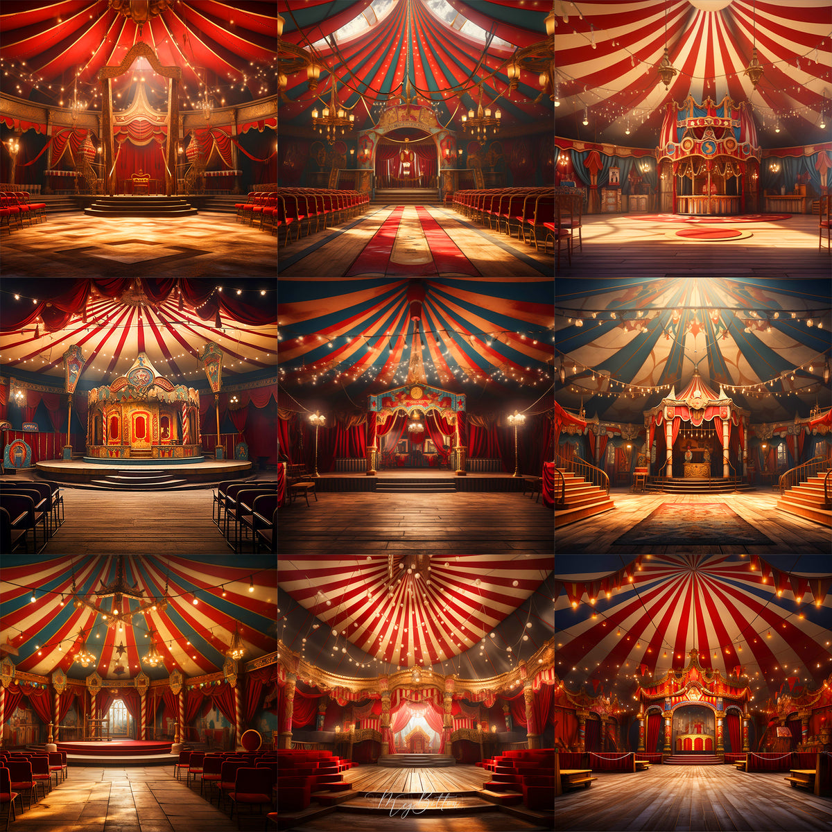 inside circus tent background Ultimate Indoor Circus Background Bundle – Meg Bitton Productions