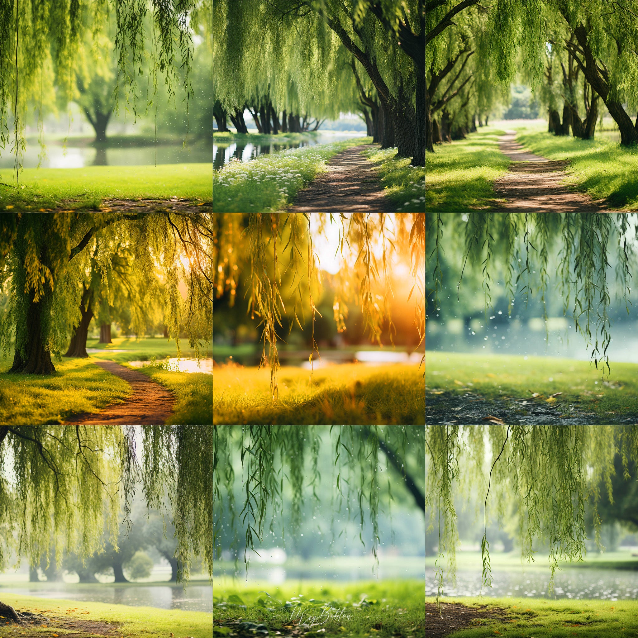 Ultimate Willow Tree Background Bundle