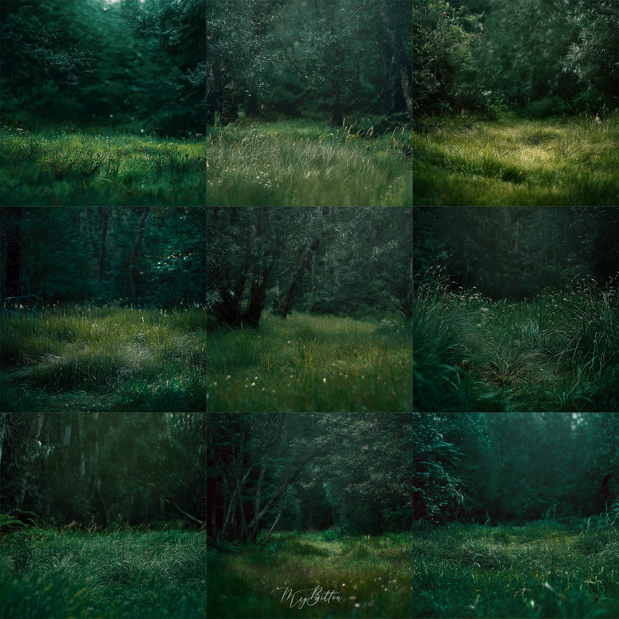 Emerald Meadow Background Bundle