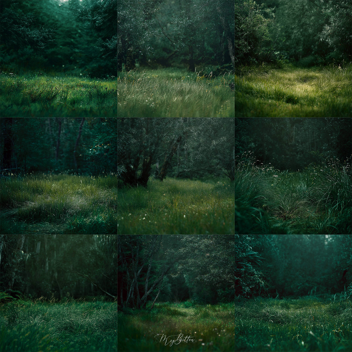 Emerald Meadow Background Bundle