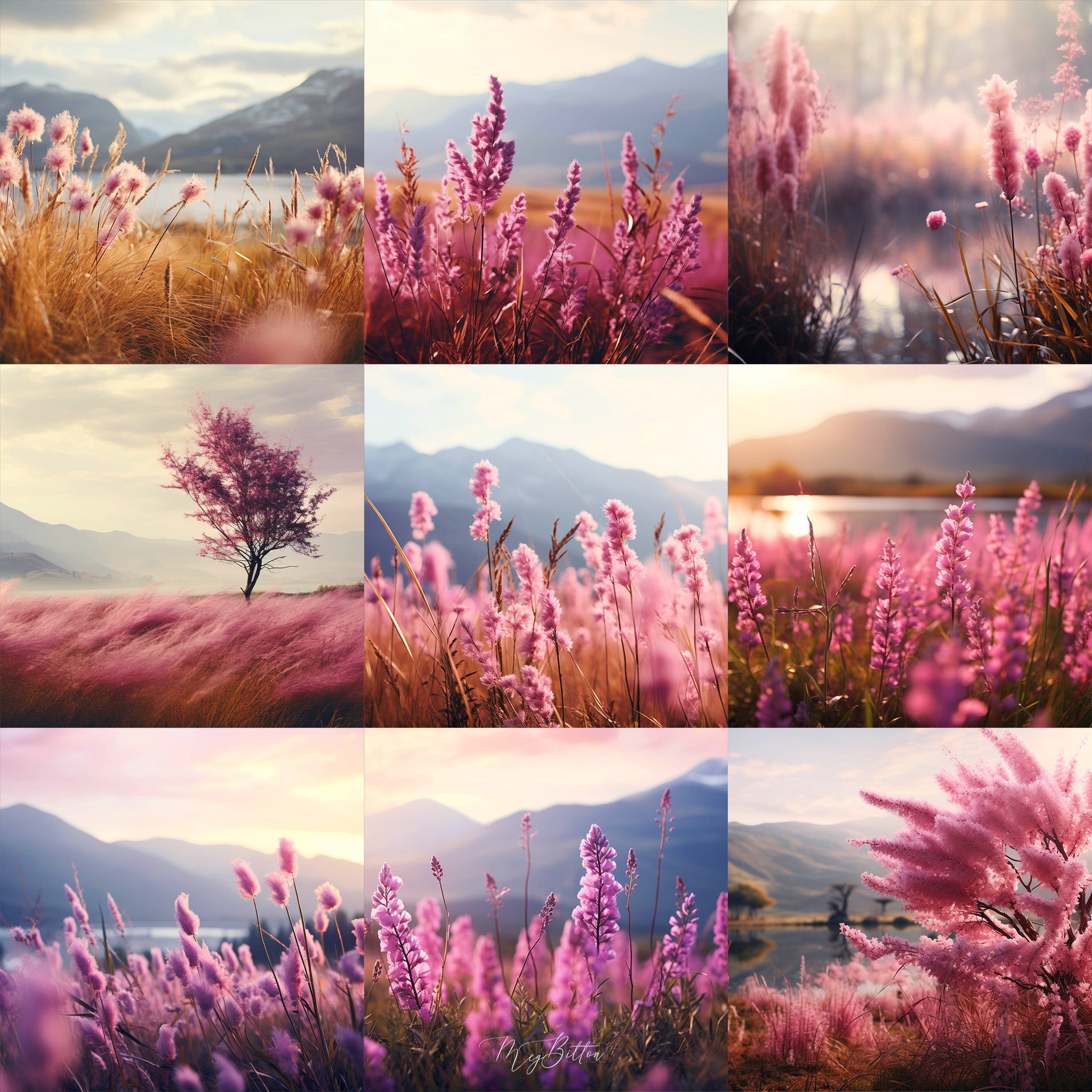 Ultimate Heather Fields Background Bundle – Meg Bitton Productions